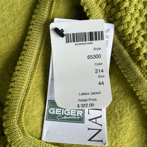 Geiger Collections Wool Sweater NWT - Picture 3 of 3